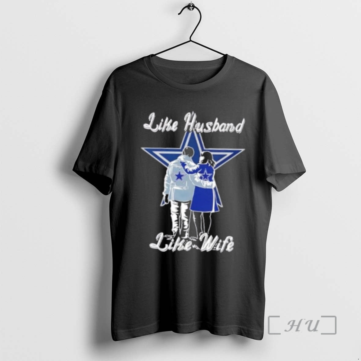Officials Like Husband Like Wife Like Dallas Cowboys Tee Retro Look