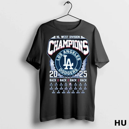 Officials Los Angeles Dodgers Nl West Division Champions 2025 Back 2