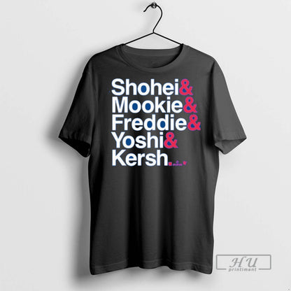 Officials Los Angeles Dodgers Shohei Mookie Freddie Yoshi And Kersh