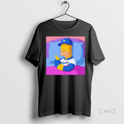 Officials Los Angeles Dodgers Big Simpson Sleeping Tank Top Authentic