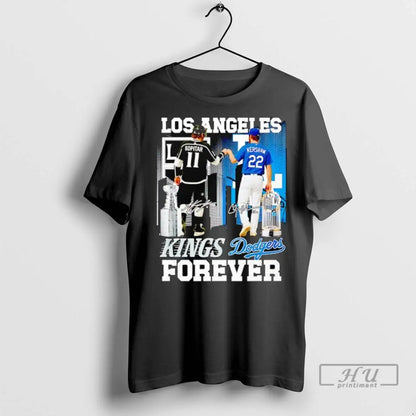 Officials Los Angeles City Skyline Kopitar Los Angeles Kings And