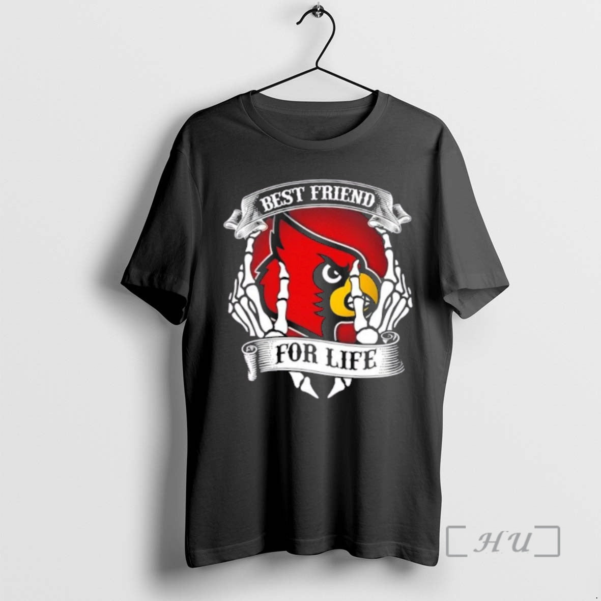 Officials Louisville Cardinals Best Friend Life Hands Bones Tank Top