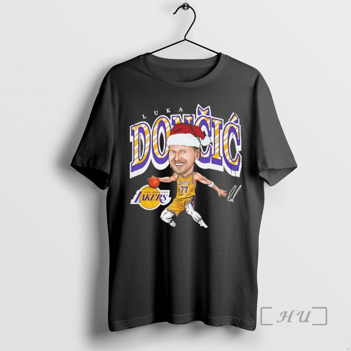 Officials Luka Doncic Santa Cartoon Los Angeles Lakers Chriast Hoodie