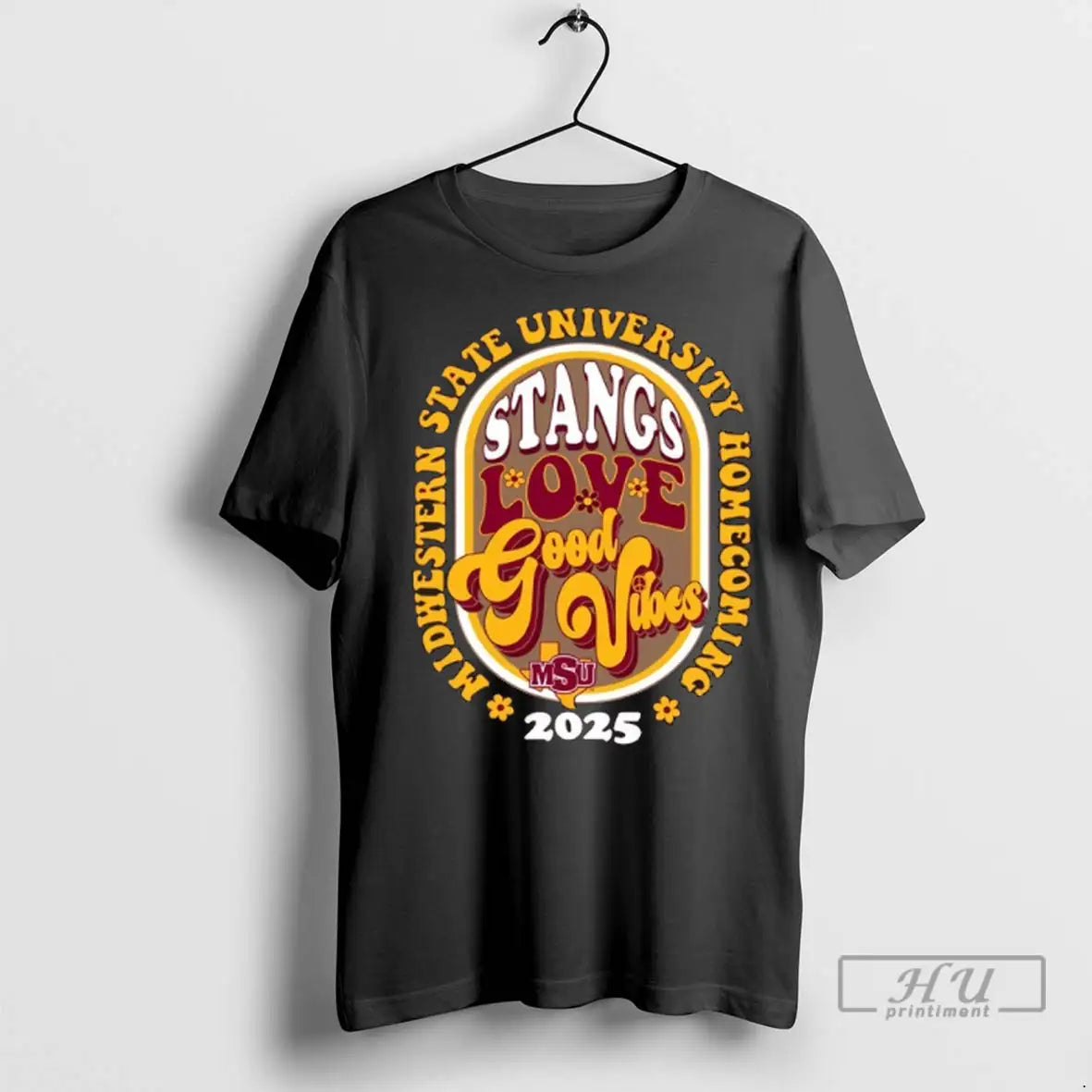 Officials Msu Homecoming Stangs Love Good Vibes 2025 T Shirts TShirt