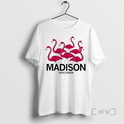 Officials Madison Wisconsin Flamingos Circle Shirt Classic Fashion