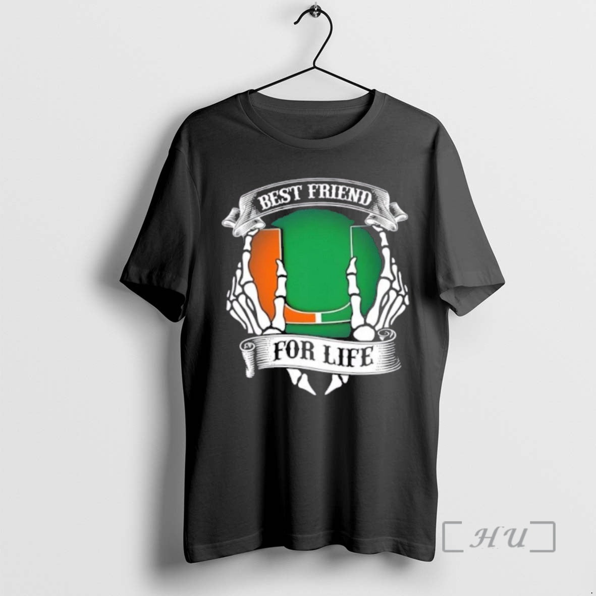 Officials Miami Hurricanes Best Friend Life Hands Bones Long Sleeve