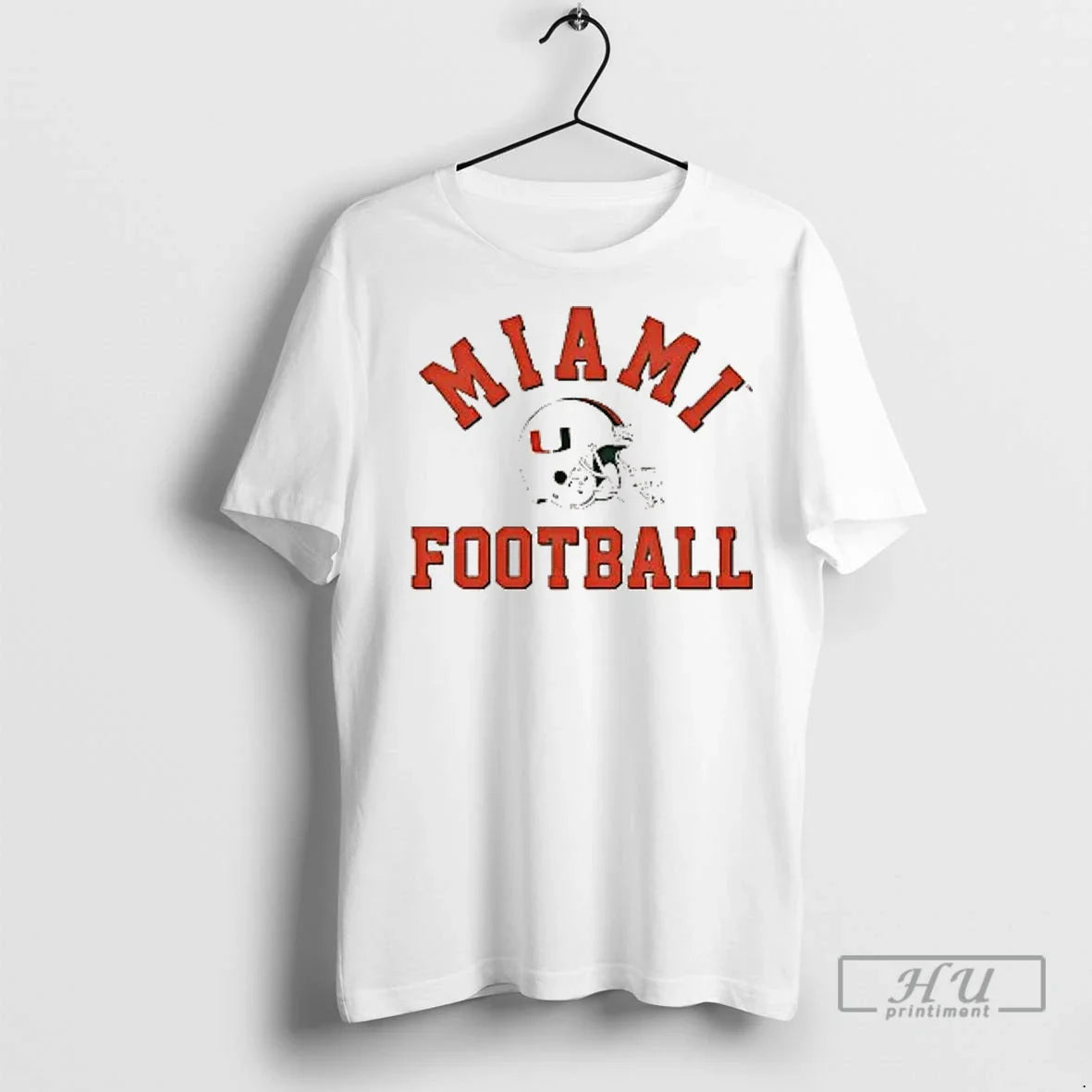 Officials Miami Hurricanes Custom Name And Number 2 Sided T Shirts