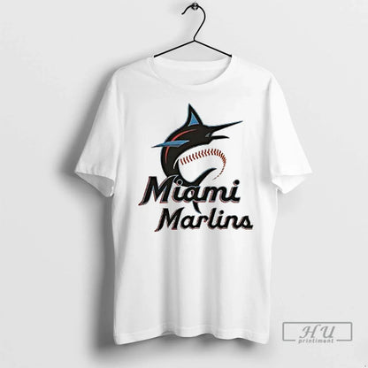 Officials Miami Marlins Baseball Stickman 2 Sided 1 T Shirts Shirt