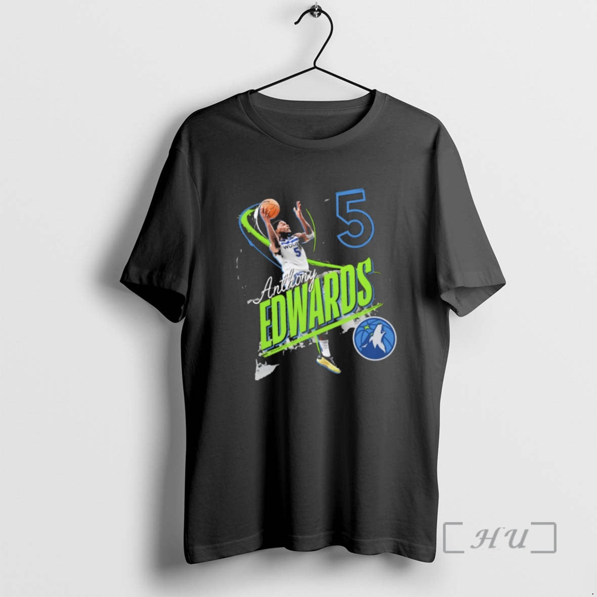 Officials Minnesota Timberwolves Anthony Edwards 5 Legacy Tee Retro