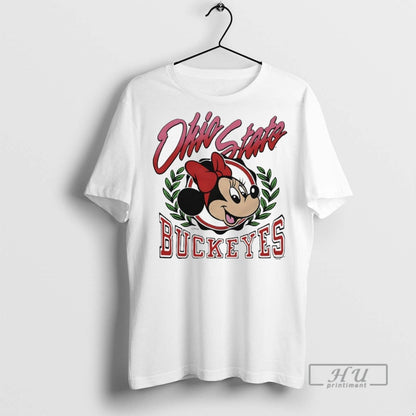 Officials Minnie Mouse X Ohio State Buckeyes T Shirts Long Sleeve