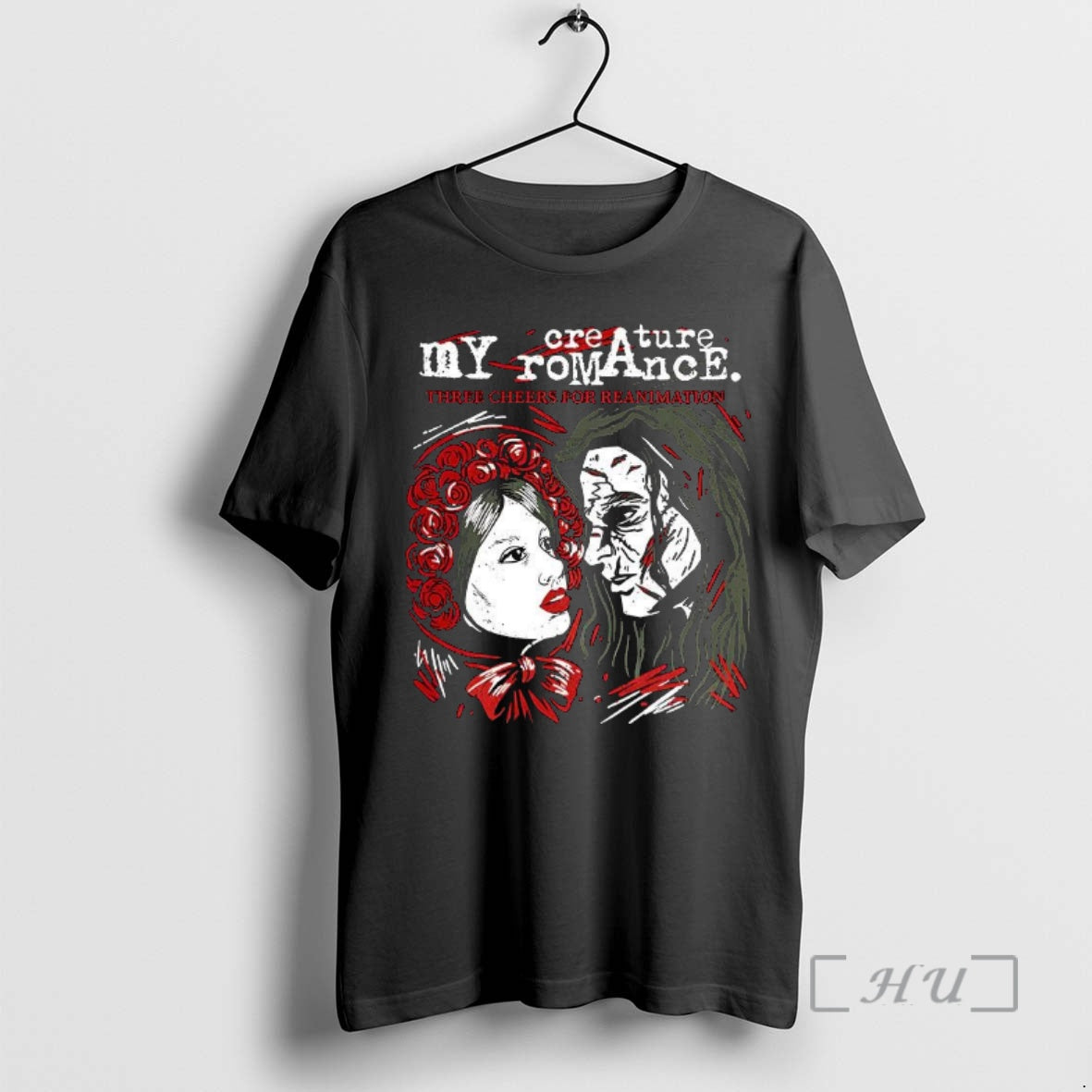 Officials My Creature Romance Three Cheers Reanimation Horror Shirt