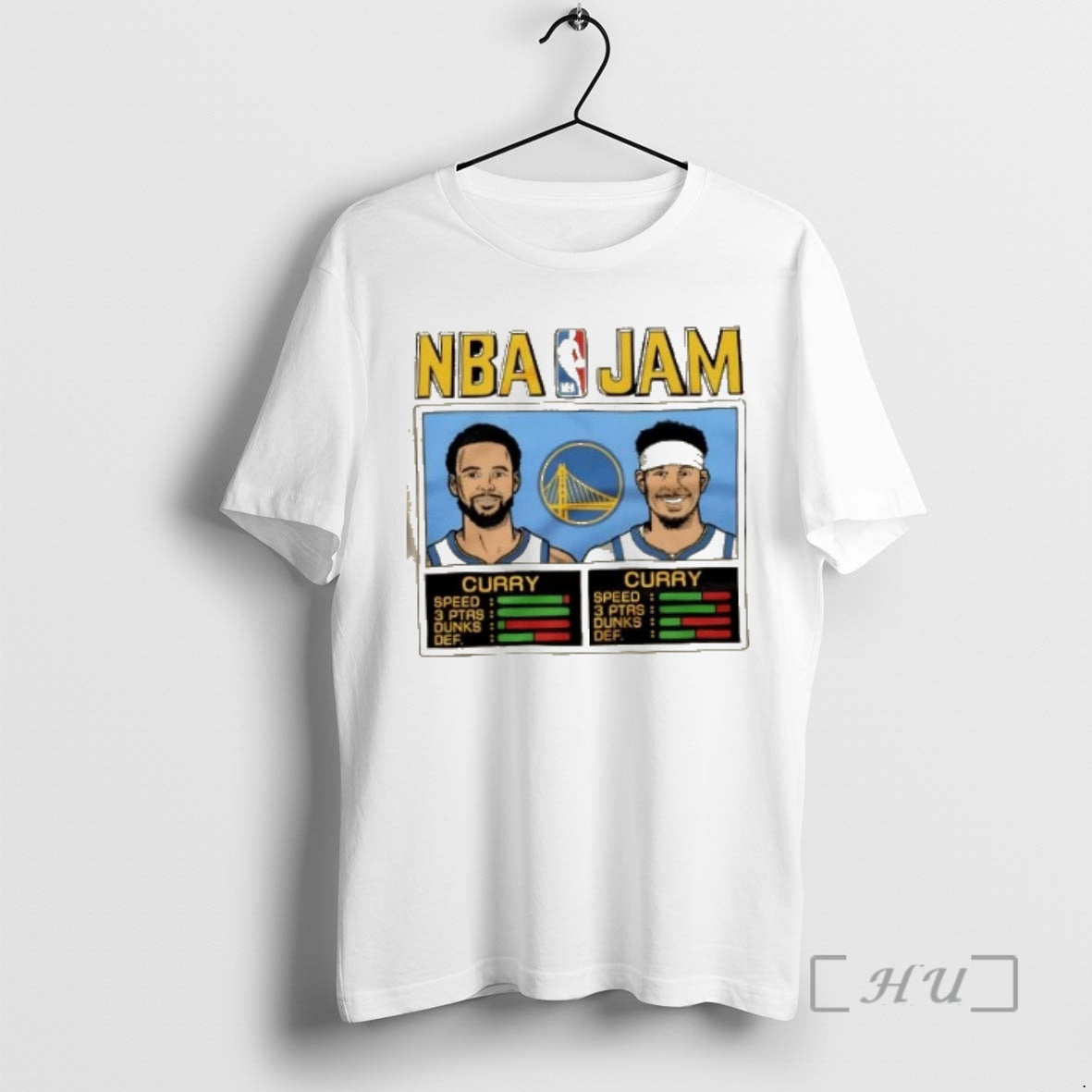 Officials Nba Jam Golden State Warriors Curry And Curry Tee Trendy
