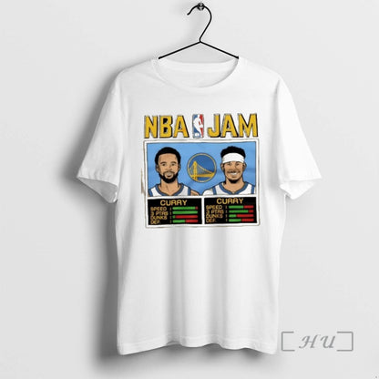 Officials Nba Jam Golden State Warriors Curry And Curry Tee Trendy