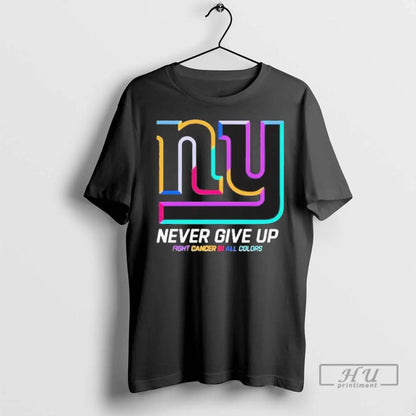 Officials Never Give Up Fight Cancer All Colors New York Giants Logo