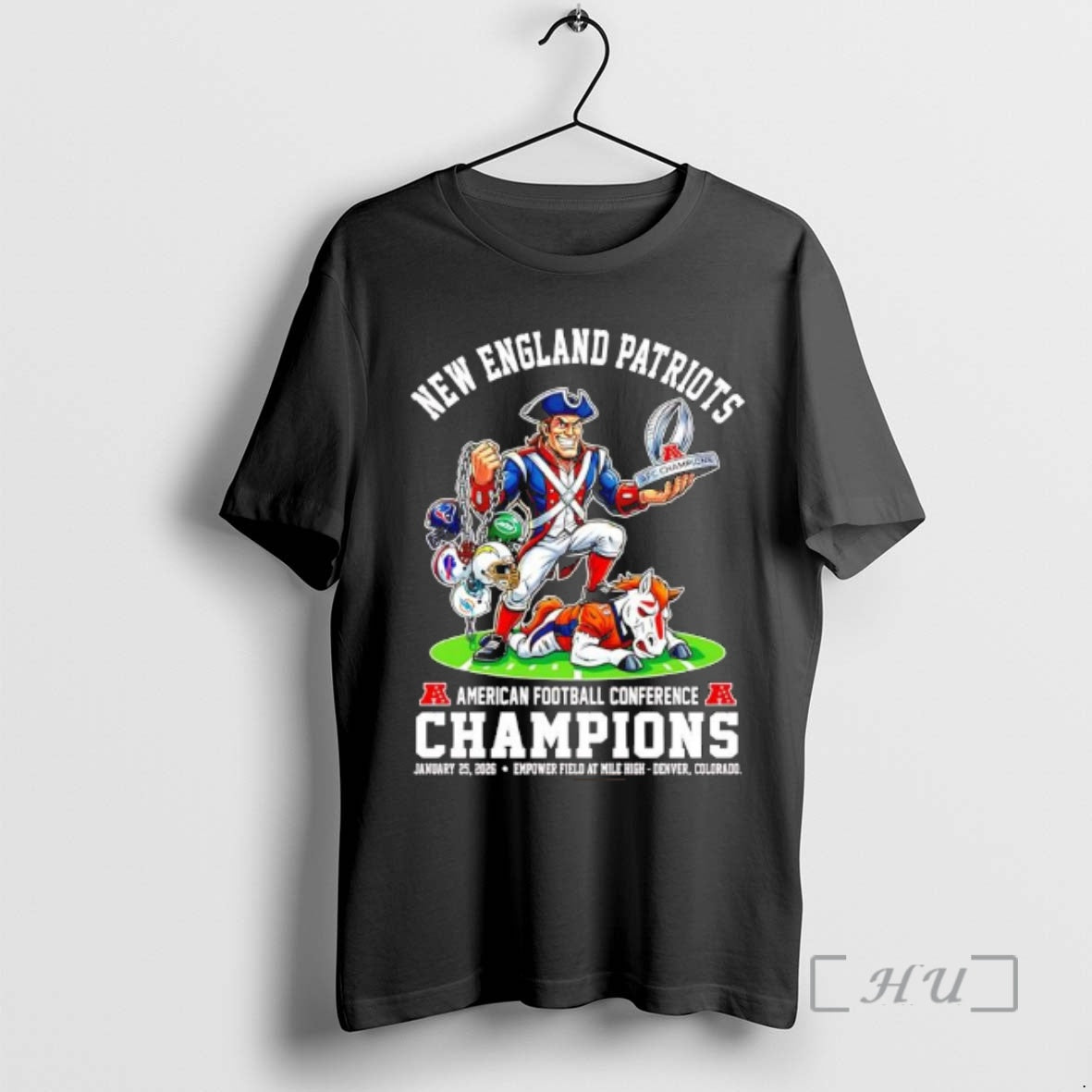 New England Patriots Emerican Football Conference Champions Jan 25Th