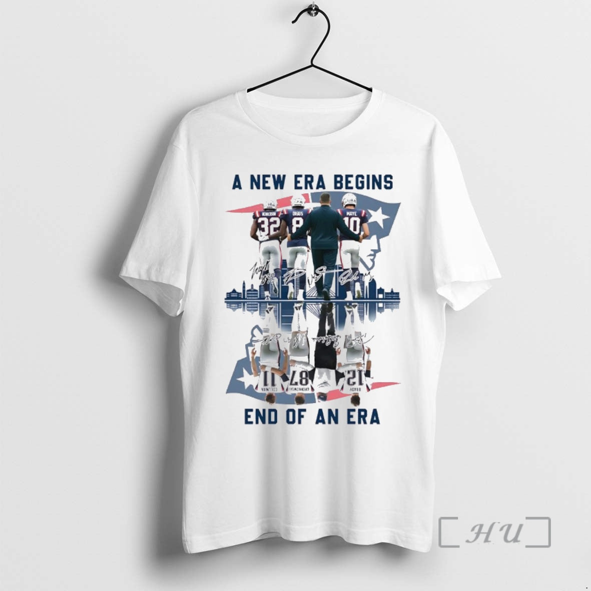 Officials New England Patriots New Era Begins End Era Premium Tee