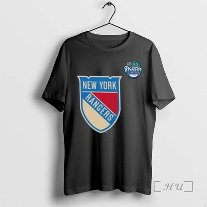 Officials New York Rangers 2026 Nhl Winter Logo Long Sleeve Unique Art