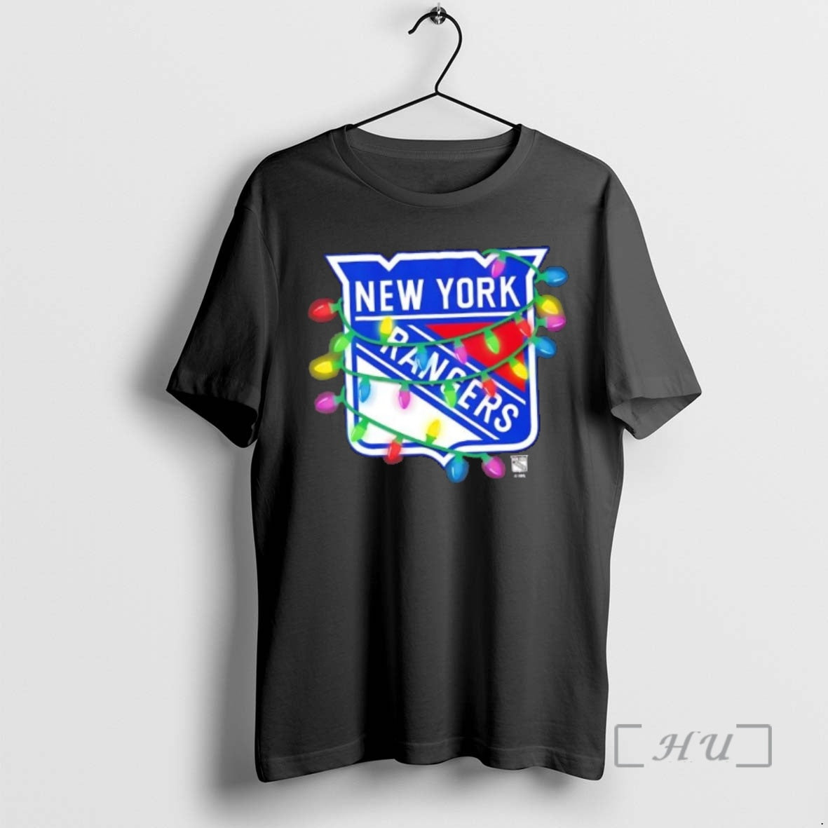 Officials New York Rangers Logo Holiday Lights Shirt Trendy Look