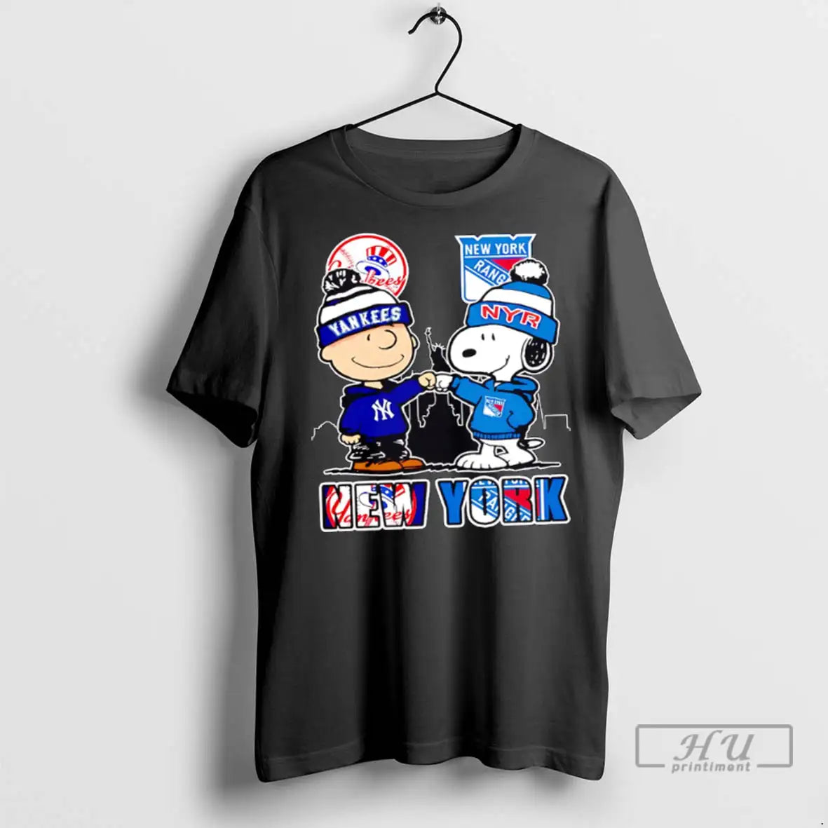 Officials New York Yankees X New York Rangers Snoopy T Shirts TShirt