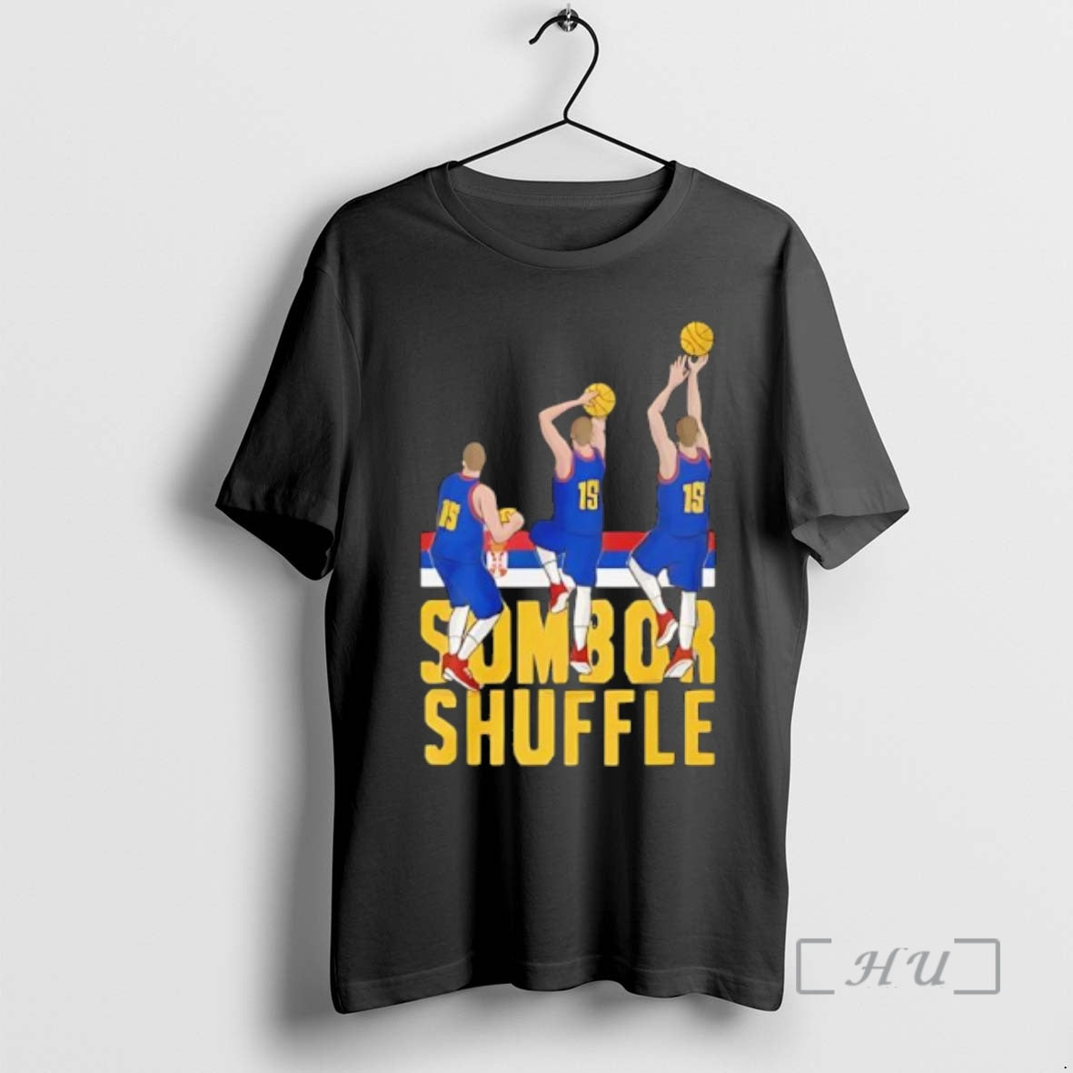 Officials Nikola Jokic Denver Nuggets Sombor Shuffle Tee Retro Outfit
