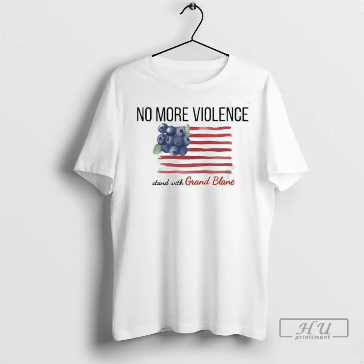 Officials No More Violence Stand Grand Blanc Michigan T Shirts Tee