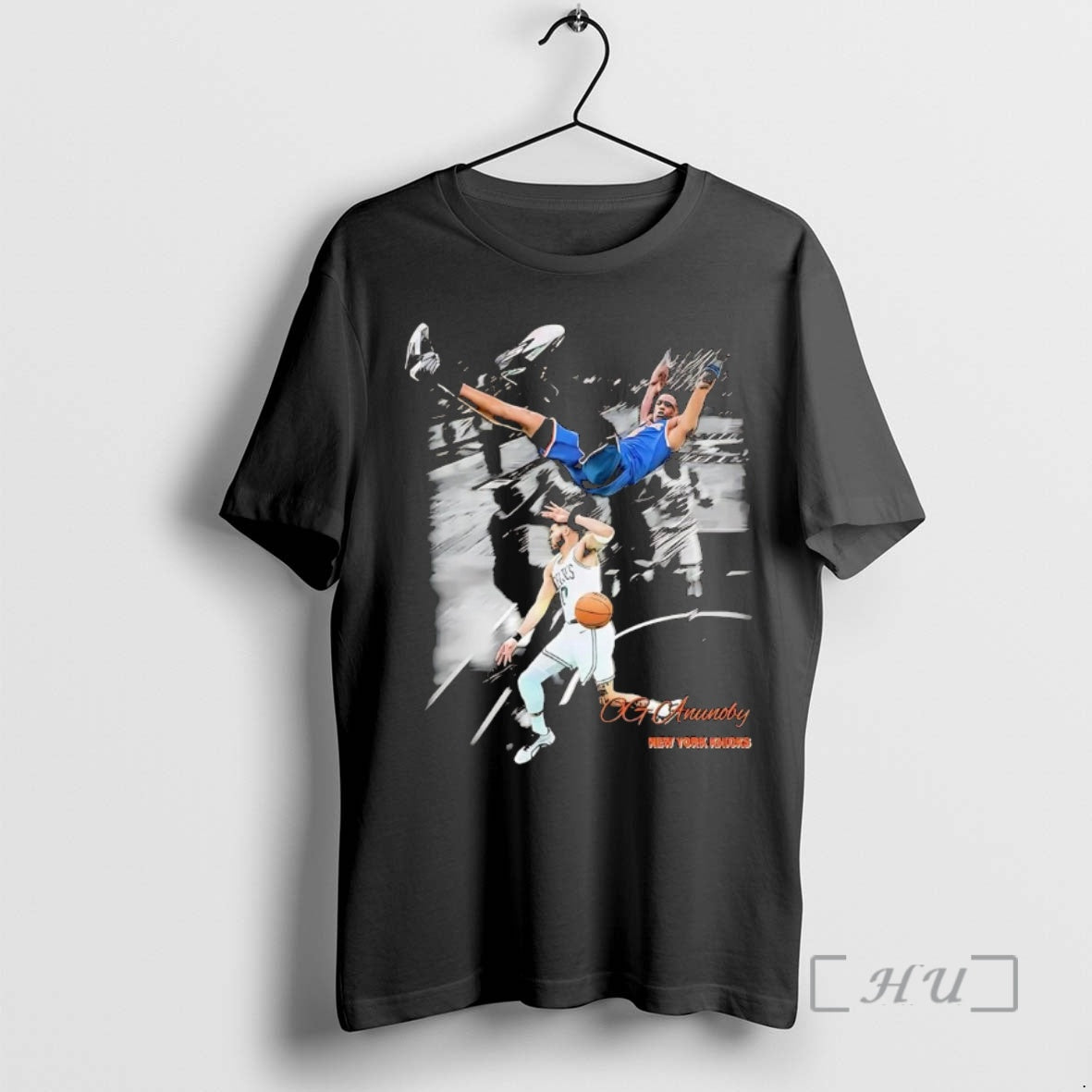 Officials Og Anunoby Jumping Over Jayson Tatum New York Knicks Tee