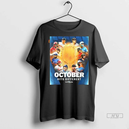Officials October Hits Different Postseason 2025 T Shirts Hoodie