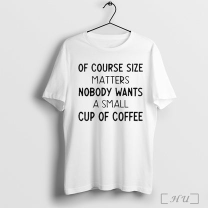 Officials Course Matters Nobody Wants Small Cup Coffee Text Tank Top