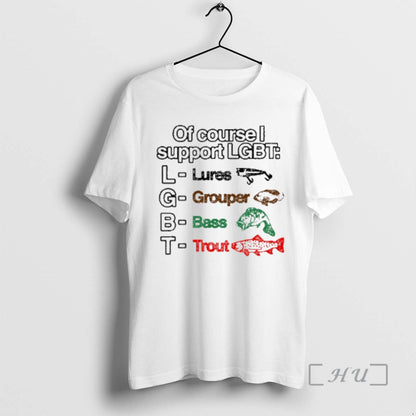 Officials Course Support Lgbt Lures Grouper Bass Trout Hoodie