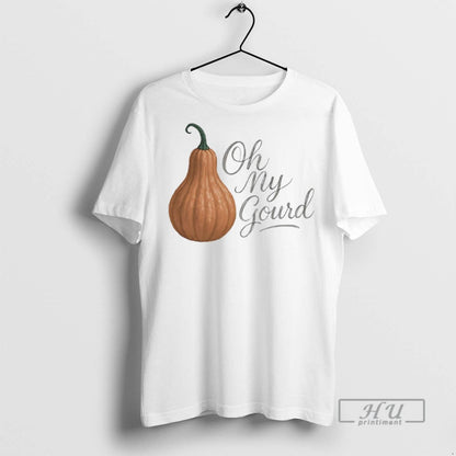 Officials Oh My Gourd Pumpkin Halloween T Shirts TShirt Retro Merch