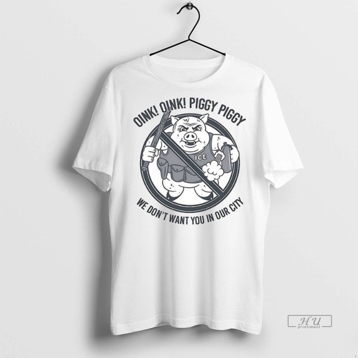 Officials Oink Oink Piggy Piggy We Dont Want You Our City Ceramic