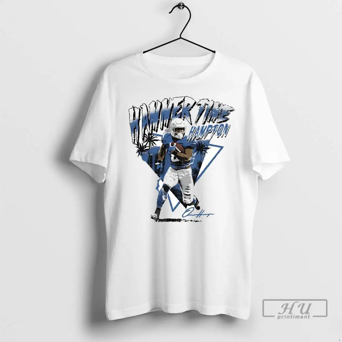 Officials Omarion Hampton Hammer Signature Los Angeles Chargers T