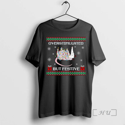 Officials Overstimulated But Festive Possum Light Sweatshirt Retro