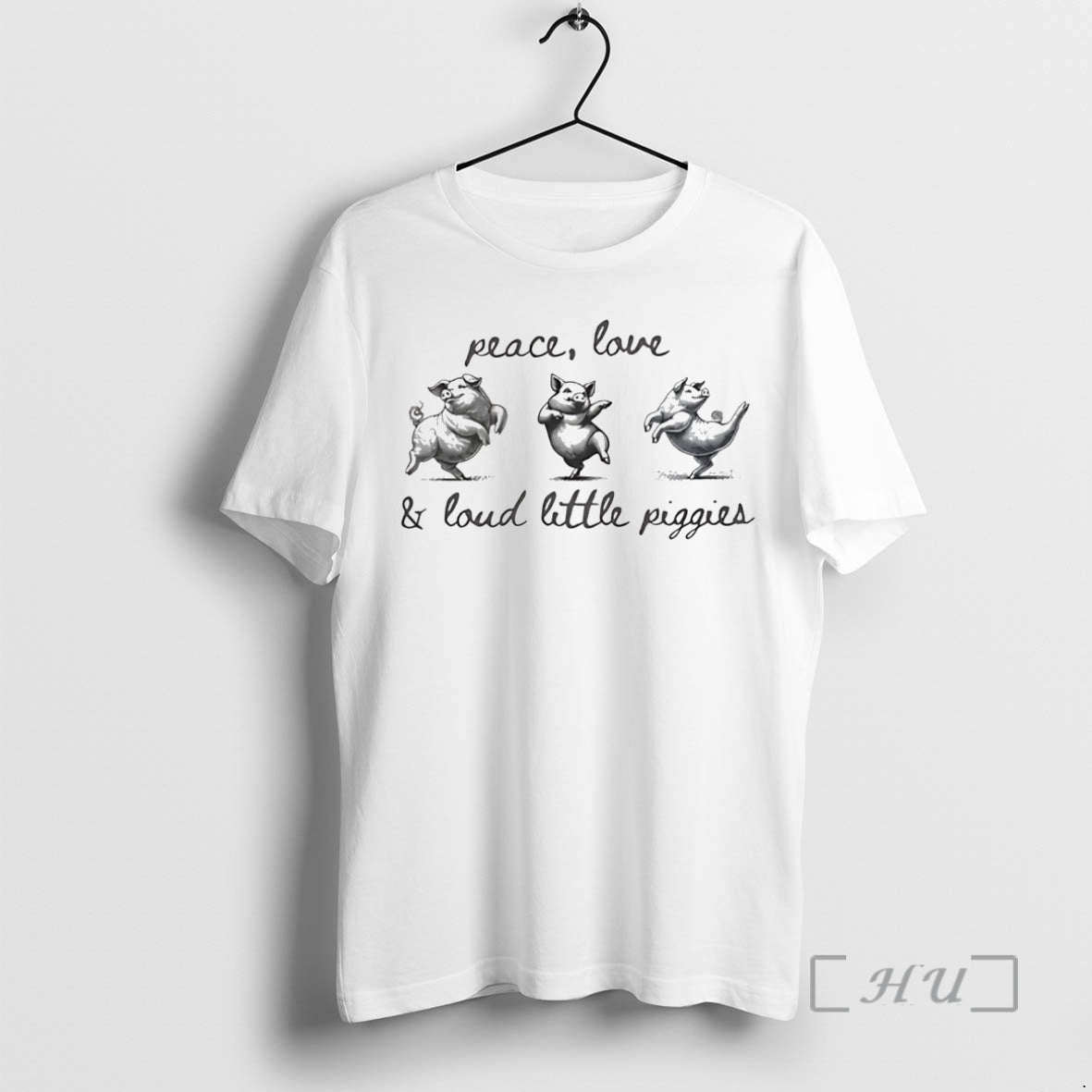 Officials Peace Love And Loud Little Piggies Anti Trump Shirt Trendy