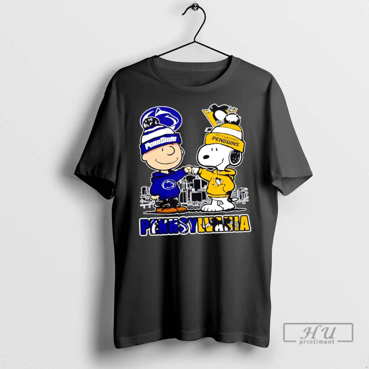 Officials Penn State Nittany Lions X Pittsburgh Penguins Snoopy T