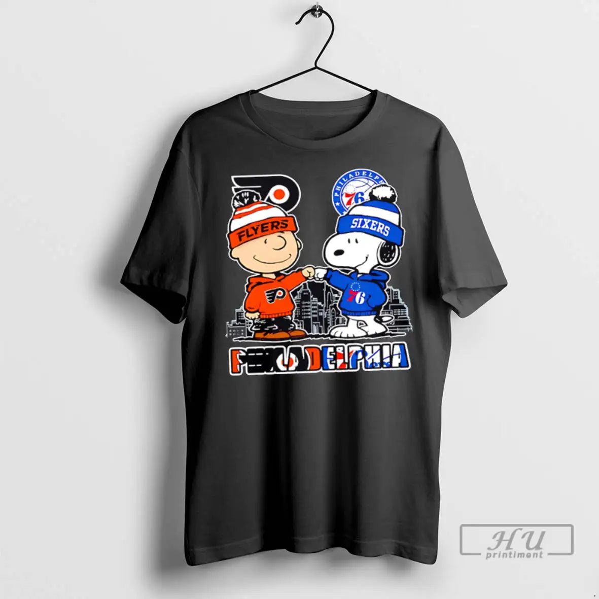 Officials Philadelphia Flyers X 76Ers Snoopy T Shirts Sweatshirt
