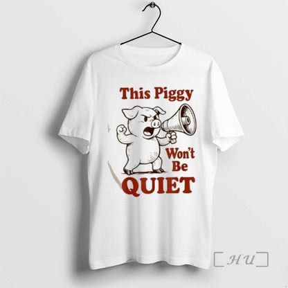 Officials Pig This Piggy Wont Be Quiet Meme Tank Top Retro Fashion