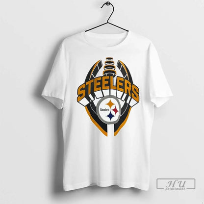 Officials Pittsburgh Steelers Iconic Shield Logo T Shirts Tee