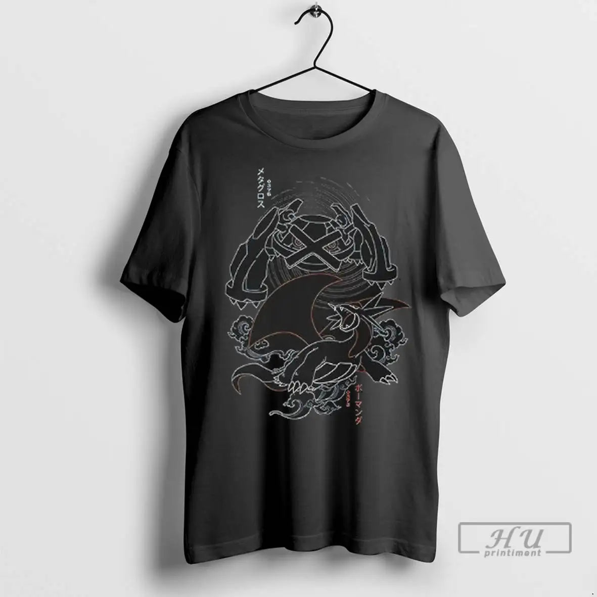 Officials Pokemon X Dolly Noire Salamence And Metagross T Shirts