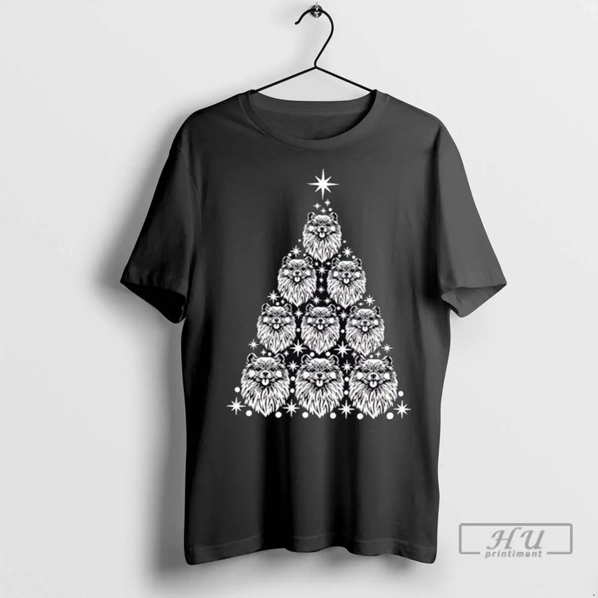Officials Pomeranian Tree T Shirts TShirt Retro Fashion