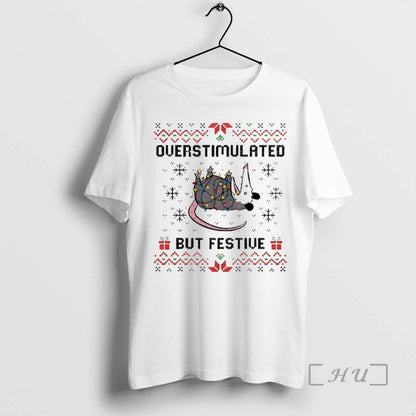 Officials Possum Overstimulated But Festive TShirt Retro Merch