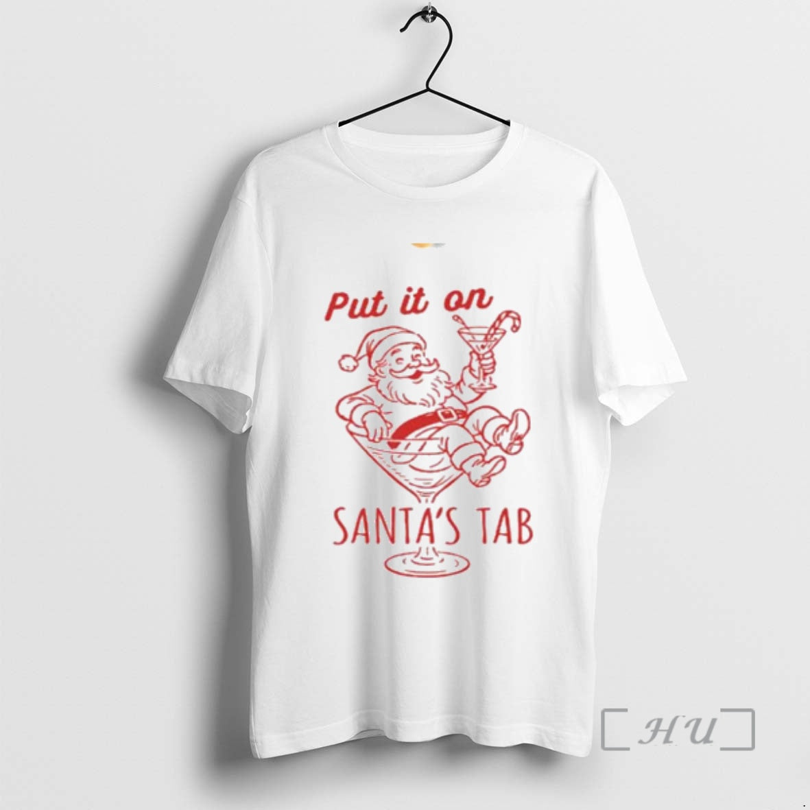 Officials Put It Santas Tab Circle White Shirt Trendy Apparel