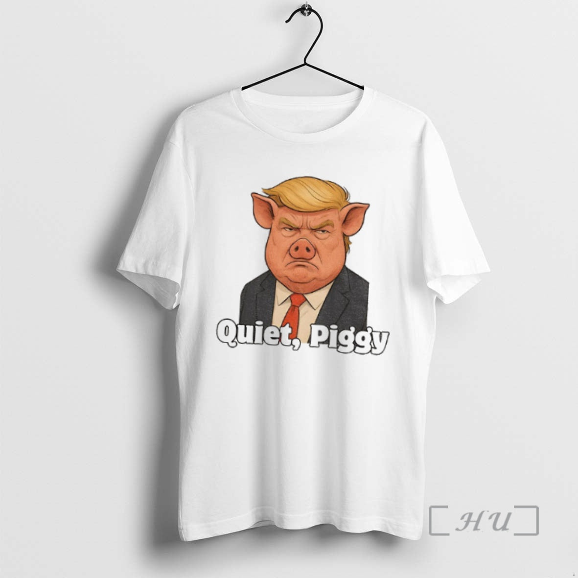 Officials Quiet Piggy No Kings Protest Anti Trump Political Tee