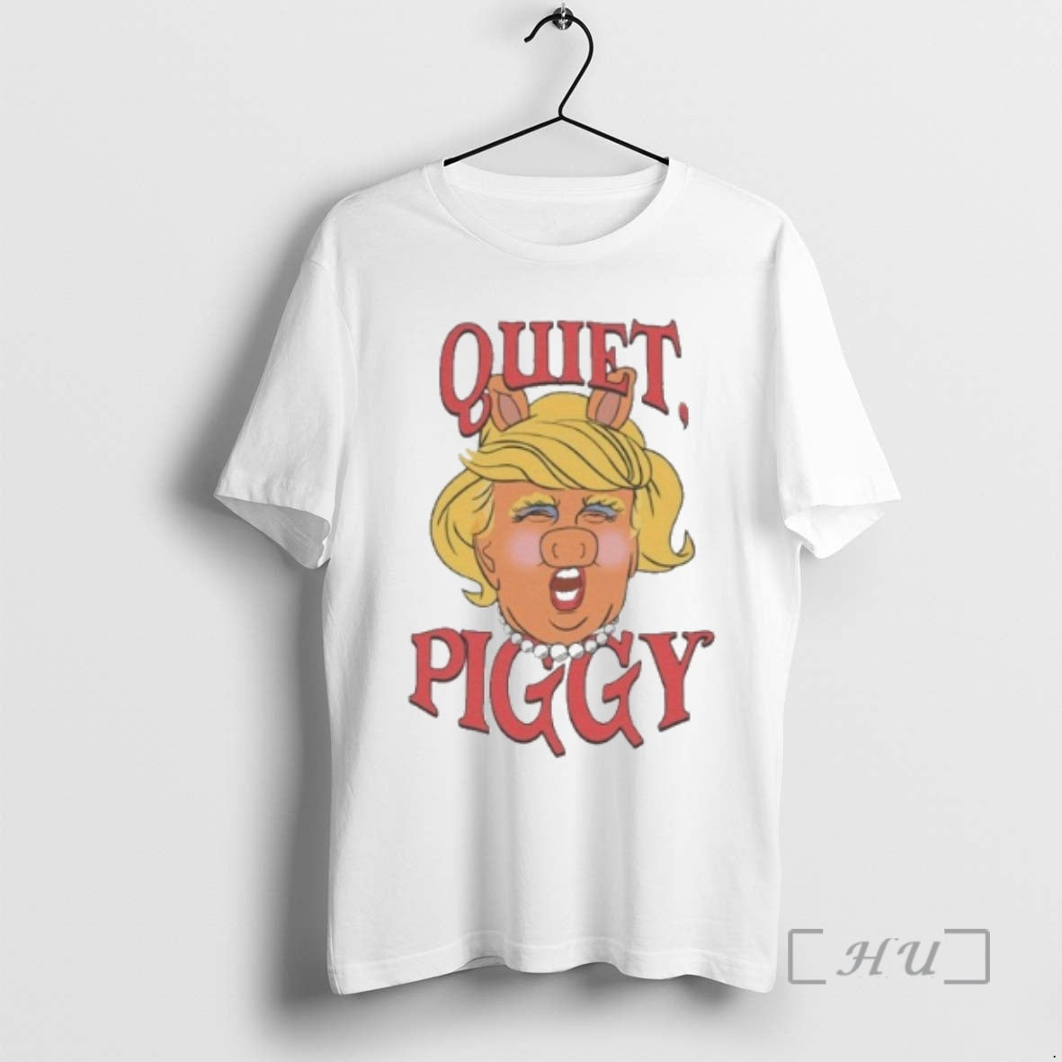 Officials Quiet Piggy Trump Rude Potus 25 47 Tee Vintage Art