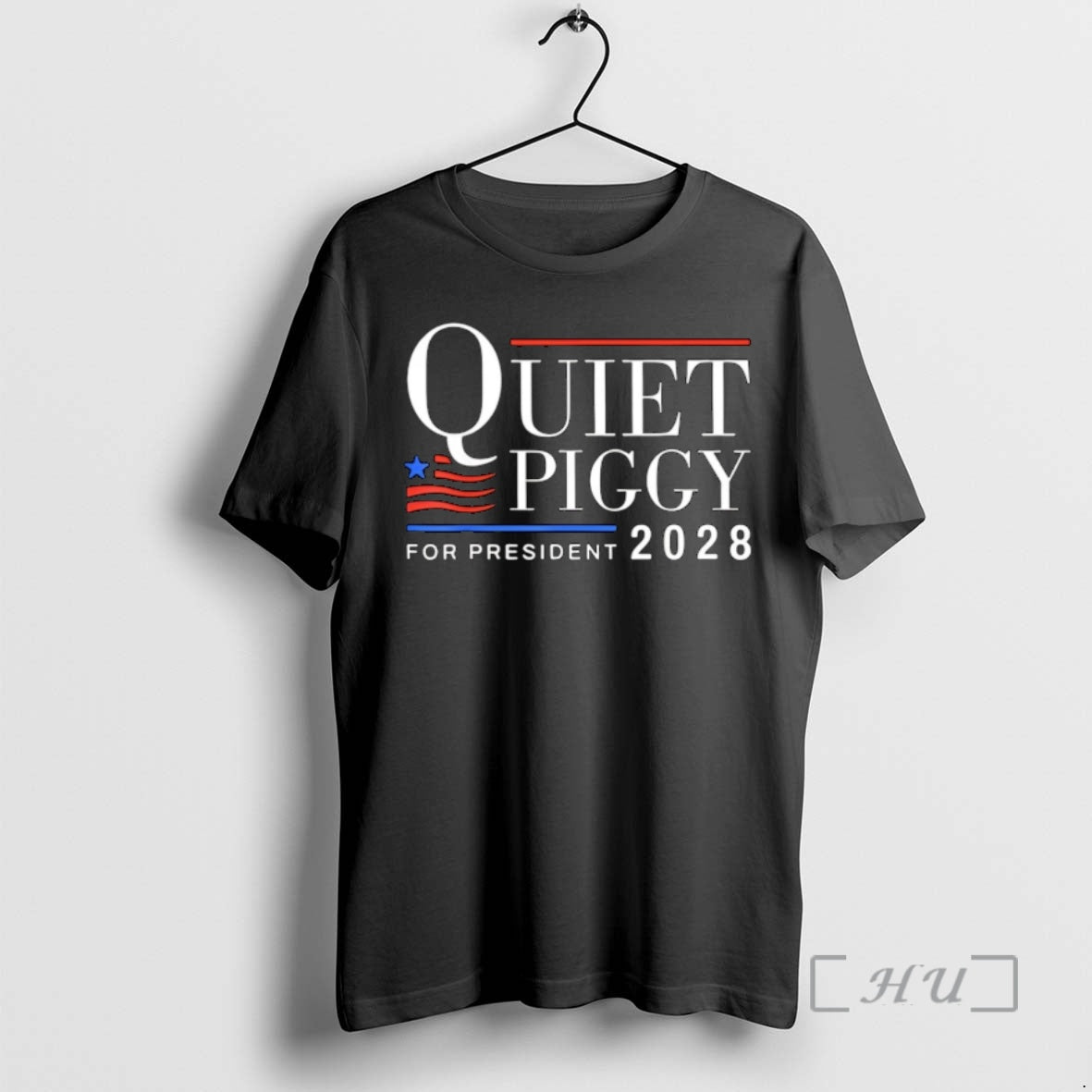 Officials Quiet Piggy President 2028 Trump TShirt Retro Design