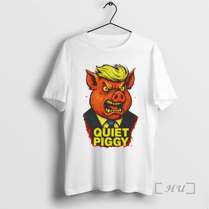 Officials Quiet Piggy Pig Head Shirt Retro Look