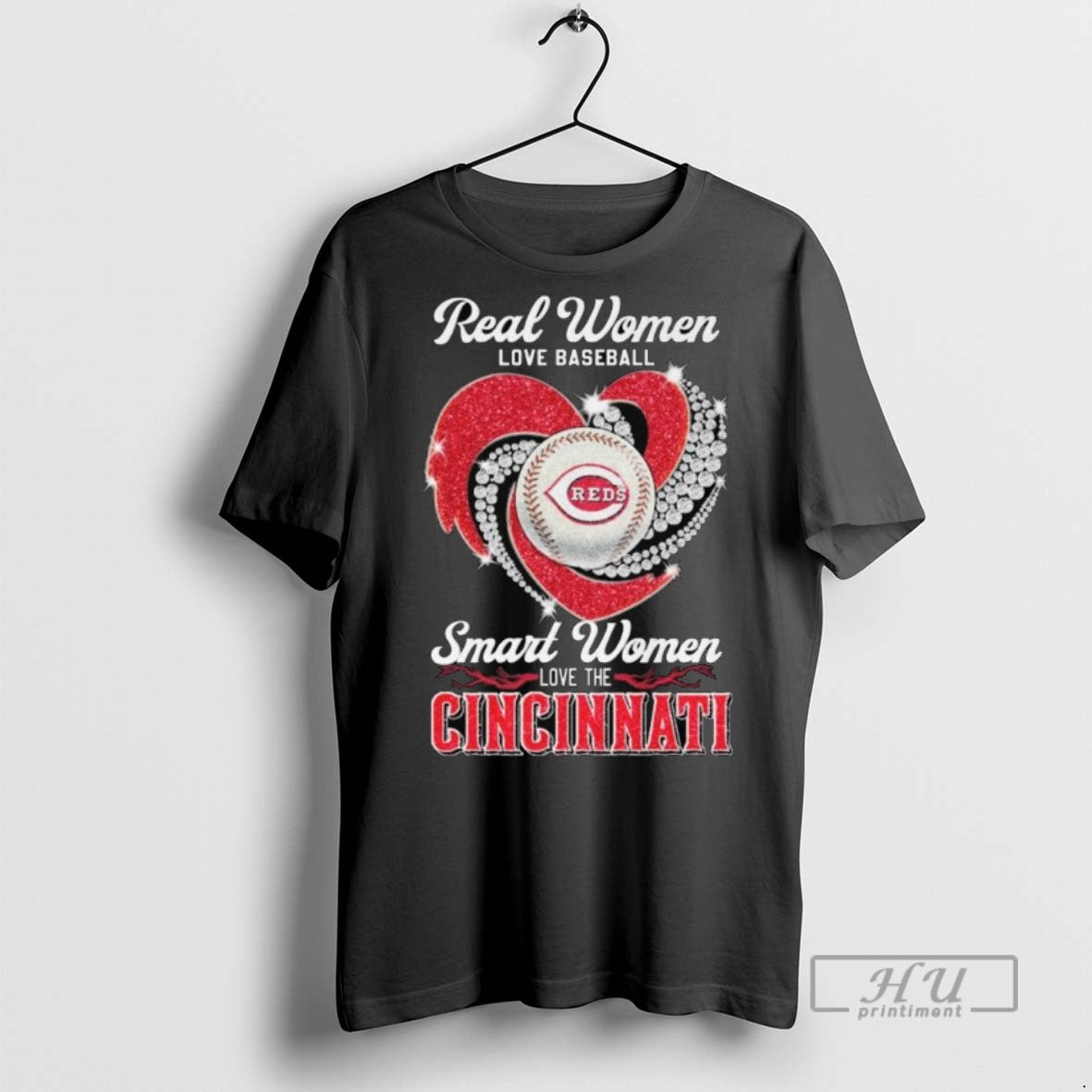 Officials Real Love Baseball Smart Love Cincinnati Reds Diamond Heart