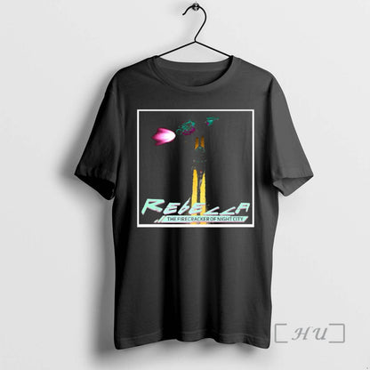 Officials Rebella Firecracker Night City TShirt Elegant Art