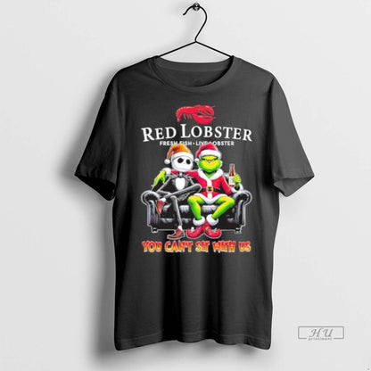 Officials Red Lobster Logo Santa Jack And Grinch You Cant Sit Us