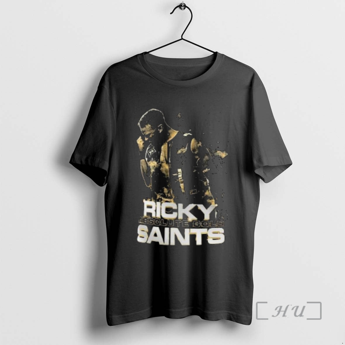 Officials Ricky Saints Absolute Gold Photo Circle Black Sweatshirt